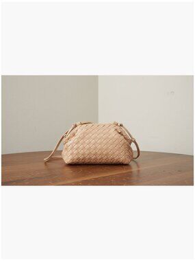 PU Leather Pleated Vegan Clutch Bag with Magnetic Closure